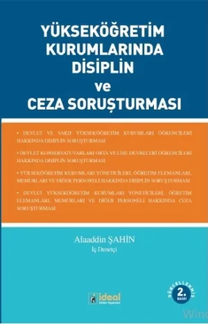 Yükseköğretim Kurumlarında Disiplin ve Ceza Soruşturması