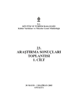 23. Araştırma Sonuçları Toplantısı 1. Cilt